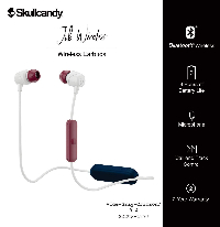 Блутут слушалки тапи Skullcandy Jib Wireless Черен/Червен