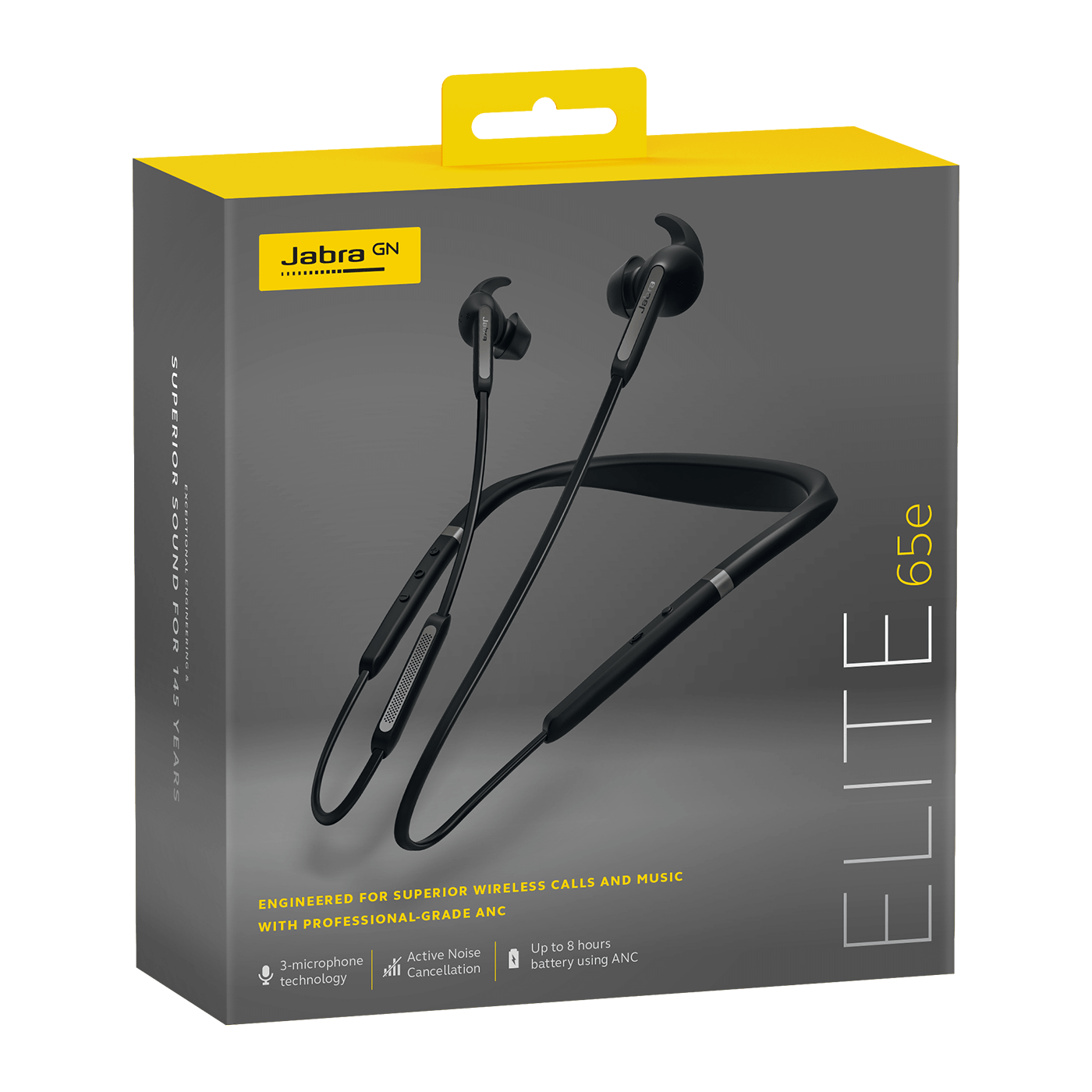 Блутут слушалки Jabra Elite 65e Titanium Black