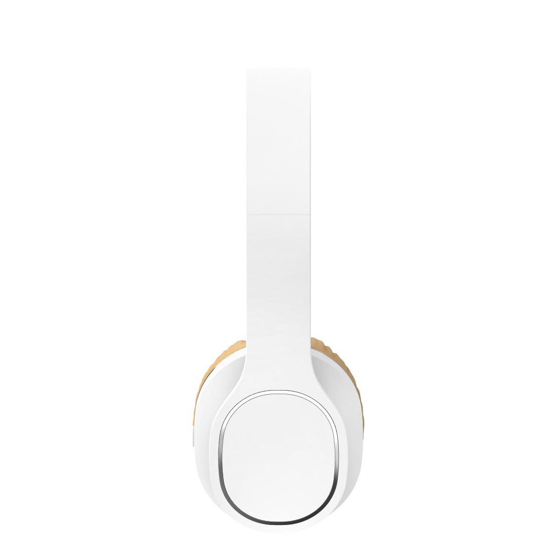 Стерео слушалки HAMA Touch, Bluetooth, Микрофон, On-Ear, Stereo, бял/бежов