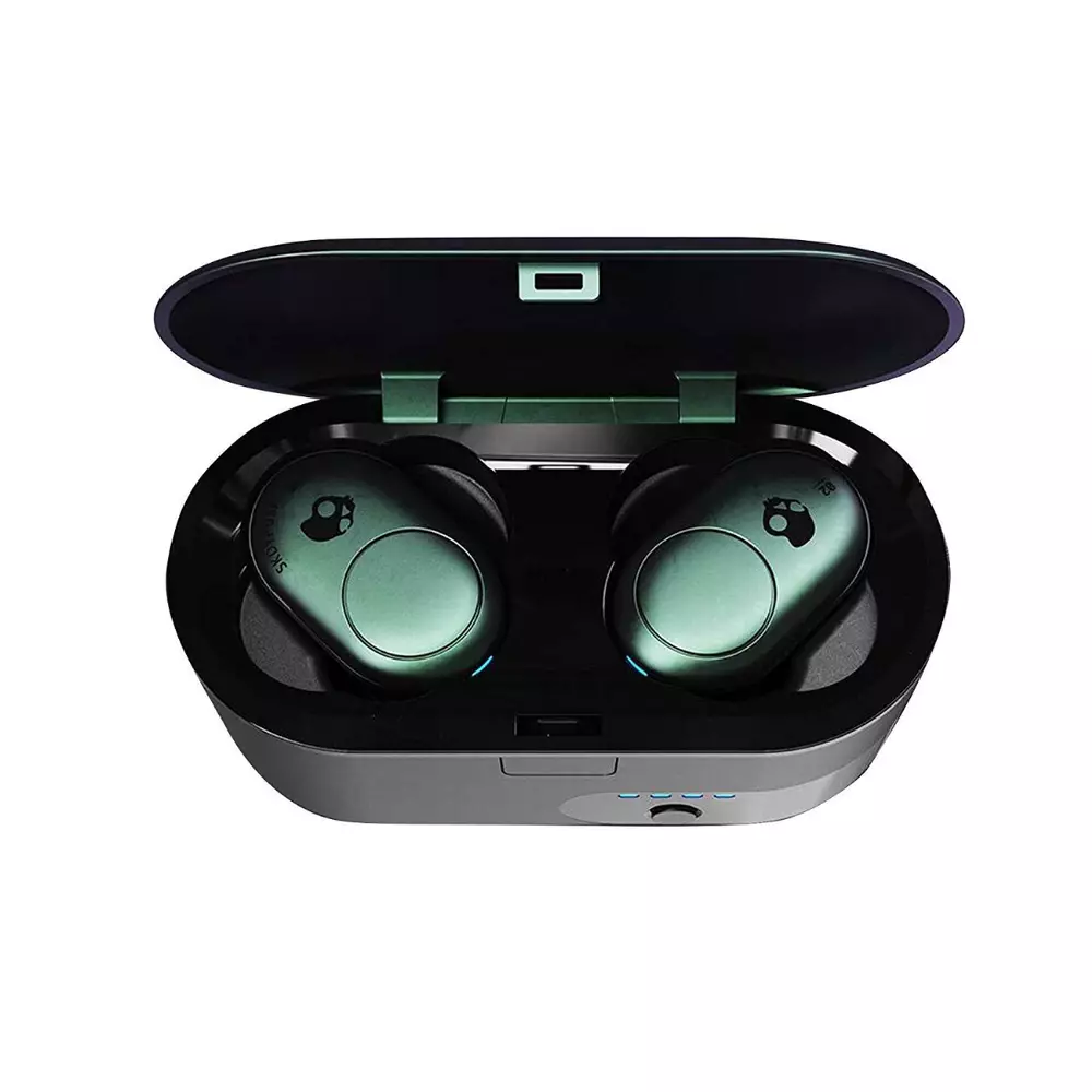 Блутут слушалки Skullcandy Push True Wireless Psycho Tropical, Зелен