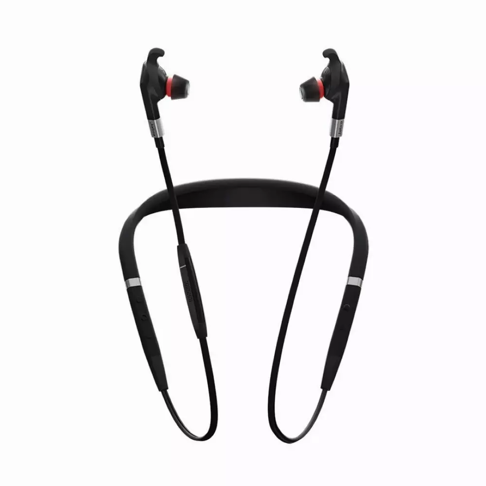 Слушалки Jabra Evolve 75e UC Stereo, Микрофон, Черни 
