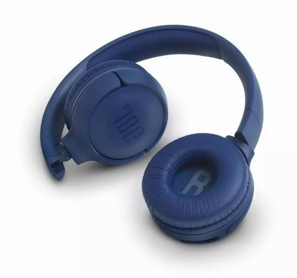 Блутут слушалки JBL T500BT, Син