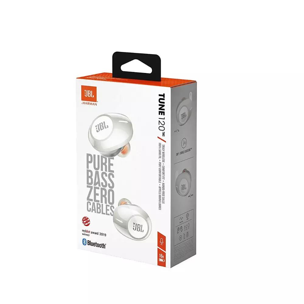 Блутут слушалки JBL Tune 120 TWS Бял