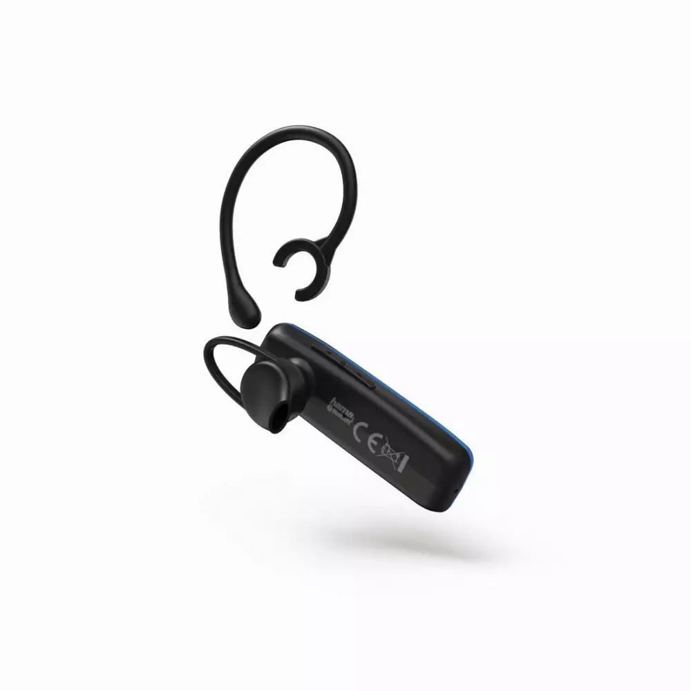 Блутут слушалка HAMA MyVoice600, in-ear, multipoint, ear hook, Черен