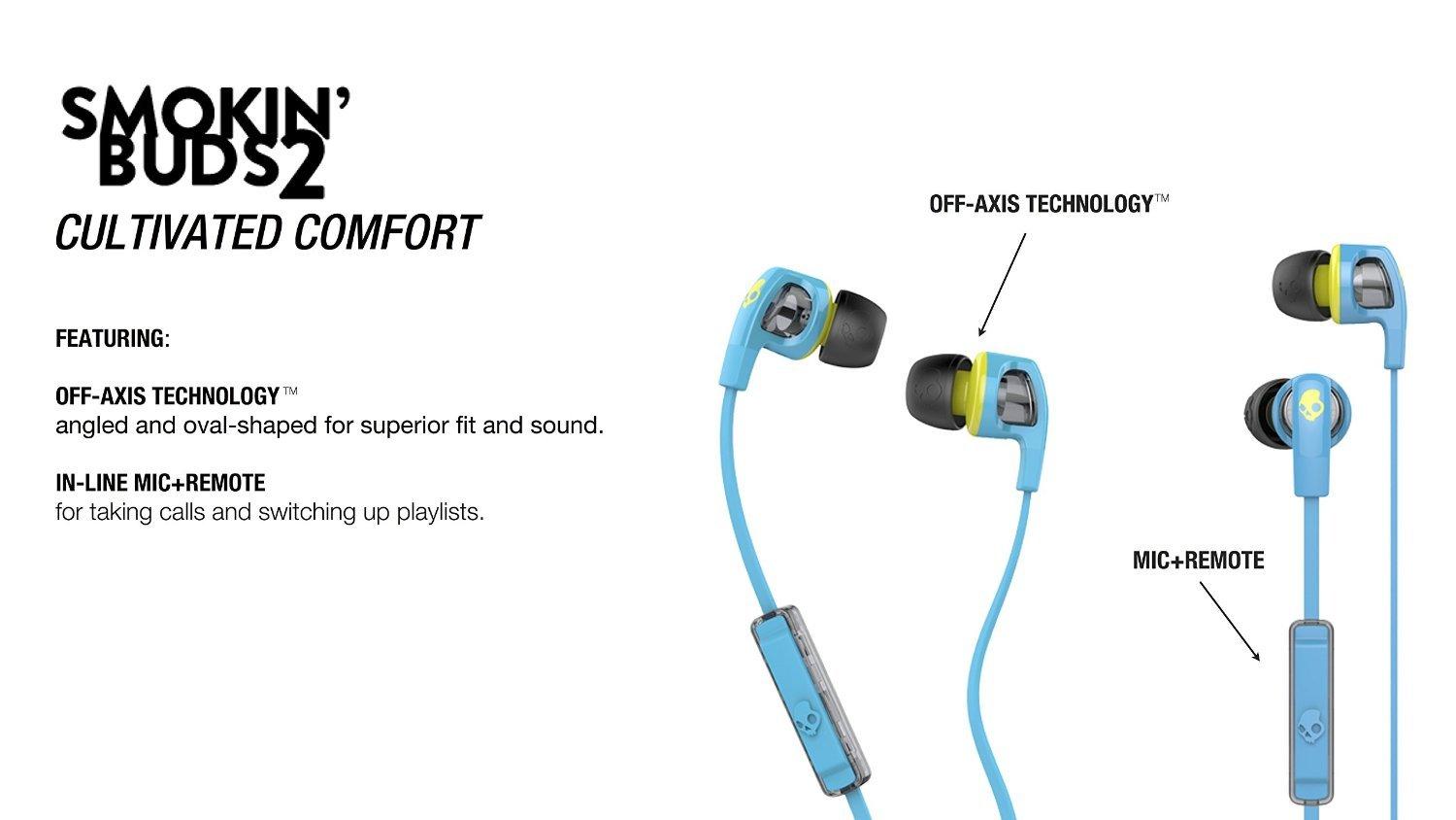 Слушалки тапи Skullcandy Smokin Buds 2 Лилав