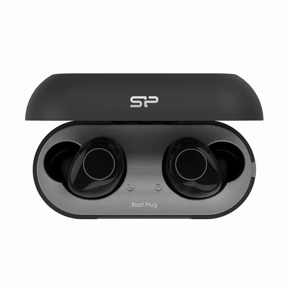 Блутут слушалки-тапи с докинг кутийка Silicon Power Blast Plug BP82, True Wireless, Черен