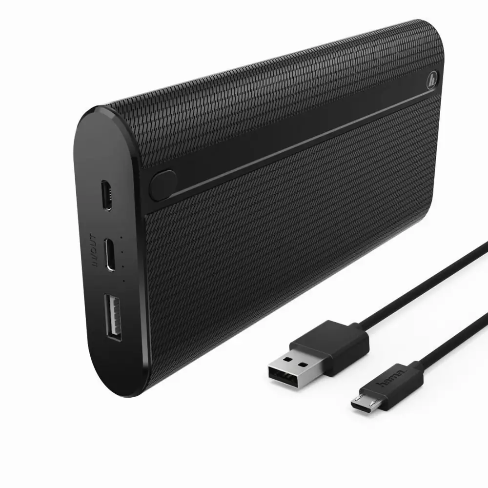 Външна батерия HAMA Power pack X20, 20000 mAh, USB/USB-C, Черен