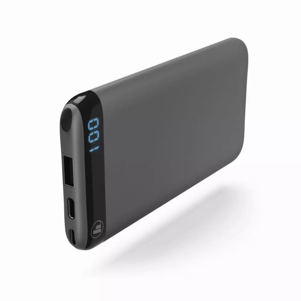 Външна батерия HAMA LED10S, 10000 mAh, Черен,Li-Polymer
