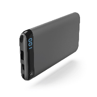 Външна батерия HAMA LED6S, 6000 mAh, Черен, Li-polymer