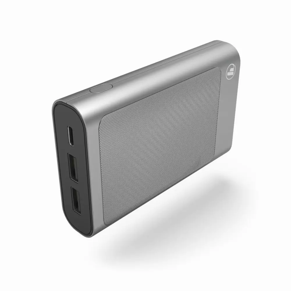 Външна батерия HAMA HD-5, 10000 mAh, USB-C, to go, Сив