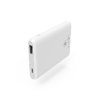 Външна батерия HAMA SLIM 5HD, 5000 mAh, LiPolym, USB-A, Бял