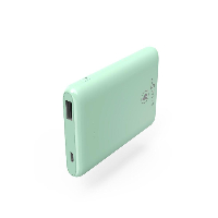 Външна батерия HAMA SLIM 5HD, 5000 mAh, LiPolym, USB-A, Зелен