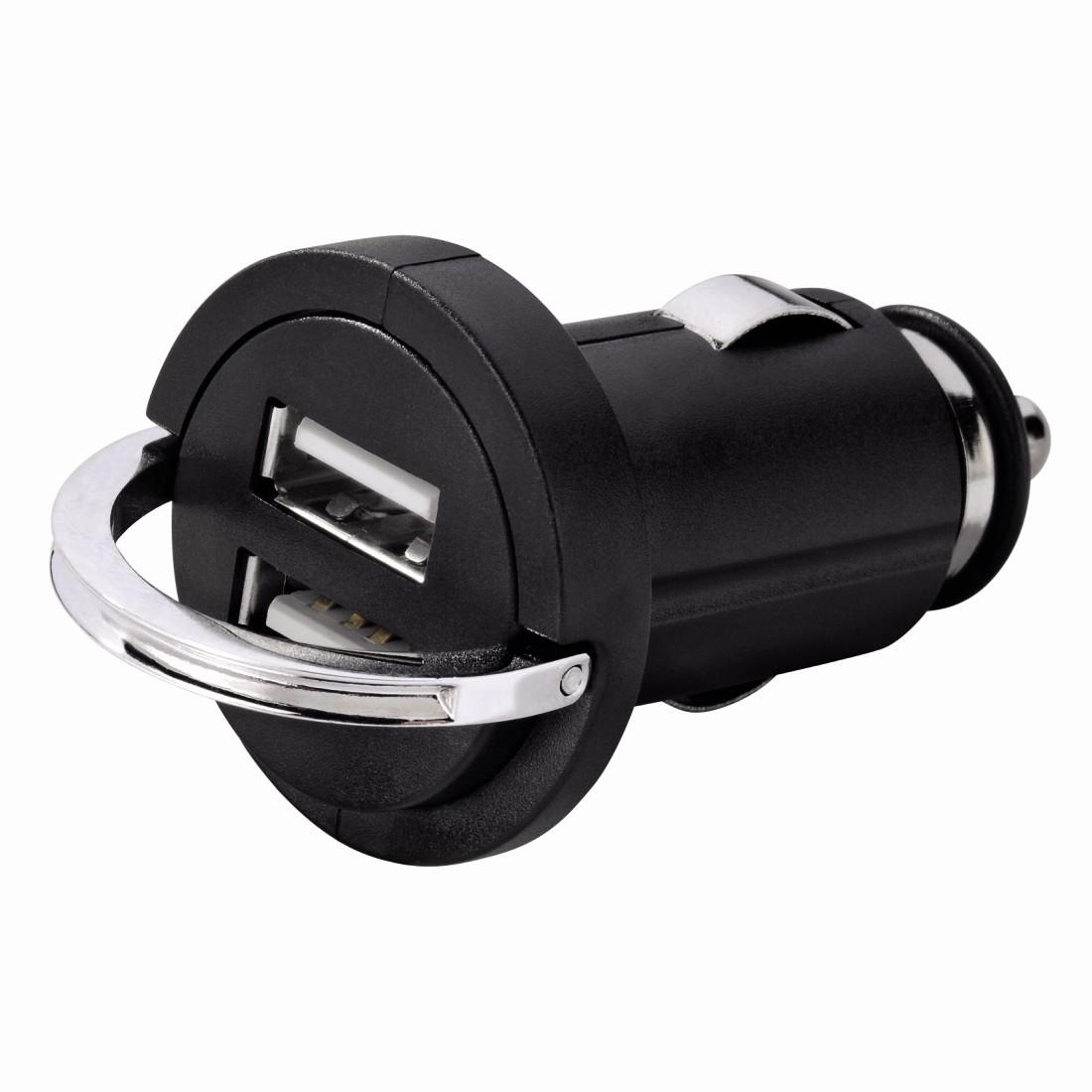 Зарядно за кола HAMA "Mini CLA 2.1", 12V-24V/2хUSB -5V/2100 mA
