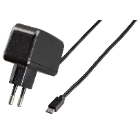 Зарядно  HAMA 93780, 220V /micro USB- 5V/2A, Черен