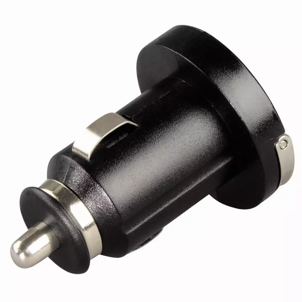 Зарядно за кола HAMA 12V-24V USB 1200 mA, Черен