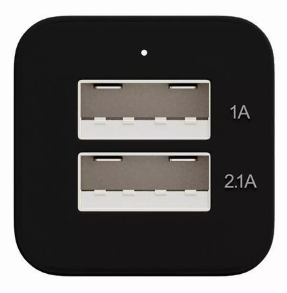 Зарядно за кола MAXELL DUAL с 2 изхода, 2 x USB, Черен/Сребрист