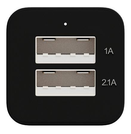 Зарядно за кола MAXELL DUAL с 2 изхода, 2 x USB, Черен/Сребрист