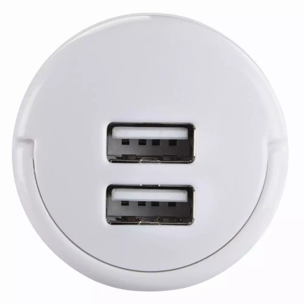 Зарядно 220 V HAMA 121989, 2 x USB, 2.1 A, Бял