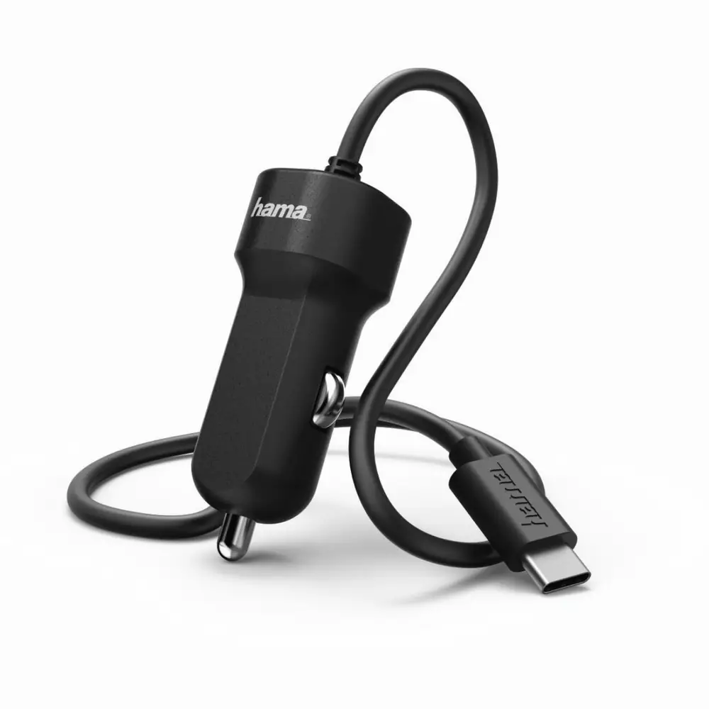 Зарядно за кола HAMA 173618, USB-C, 3 А, Черен