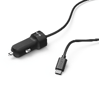 Зарядно за кола HAMA 173618, USB-C, 3 А, Черен