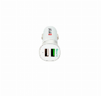 Зарядно за кола SKROSS 2900615, 2 x USB-A, 5.4 А, Бял