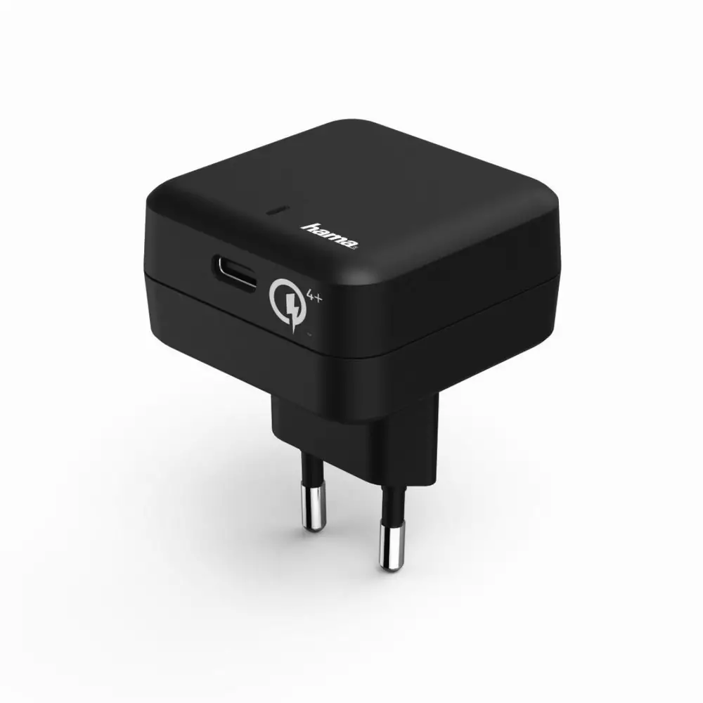 Зарядно HAMA USB-C 220V Qualcomm&reg; Quick Charge&trade; 4+, Черен