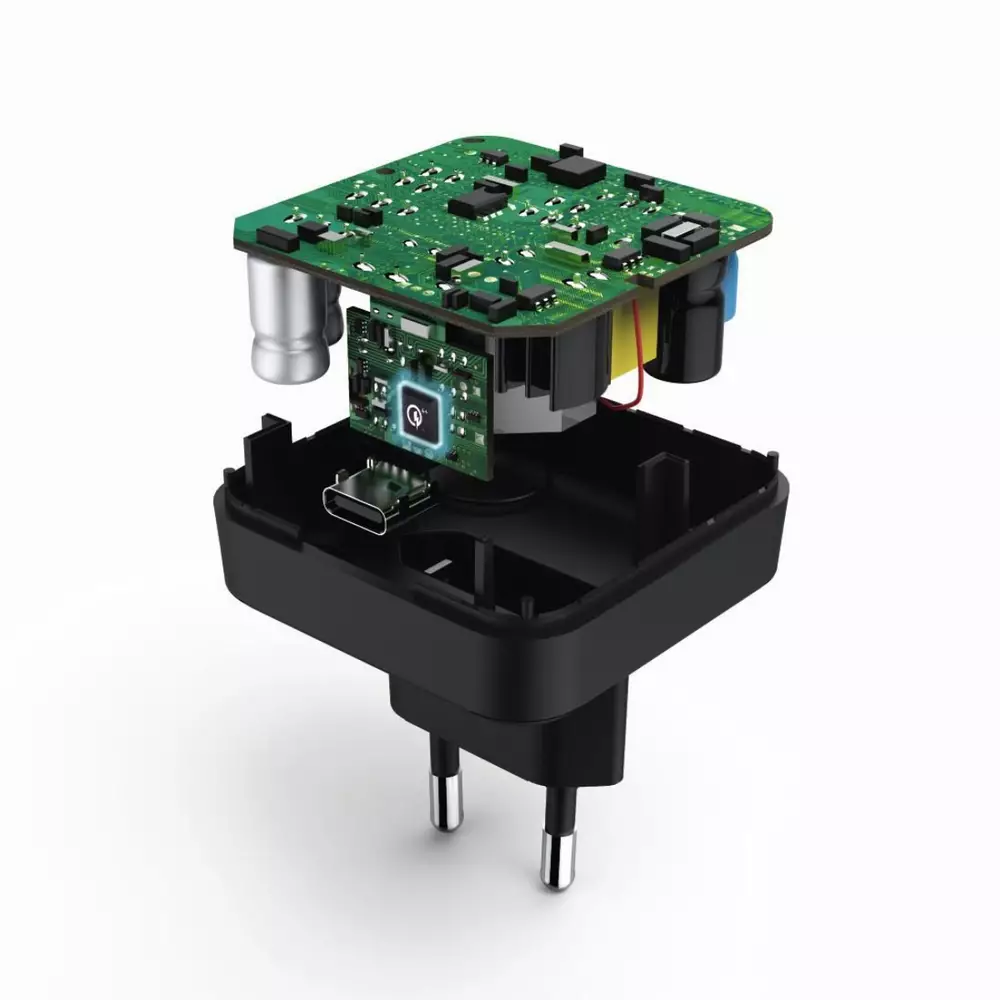 Зарядно HAMA USB-C 220V Qualcomm® Quick Charge™ 4+, Черен