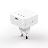 Мрежово зарядно 220V HAMA Universal 183222, USB-C /Type-C/, Power Delivery (PD), 3A, 27W, Бял