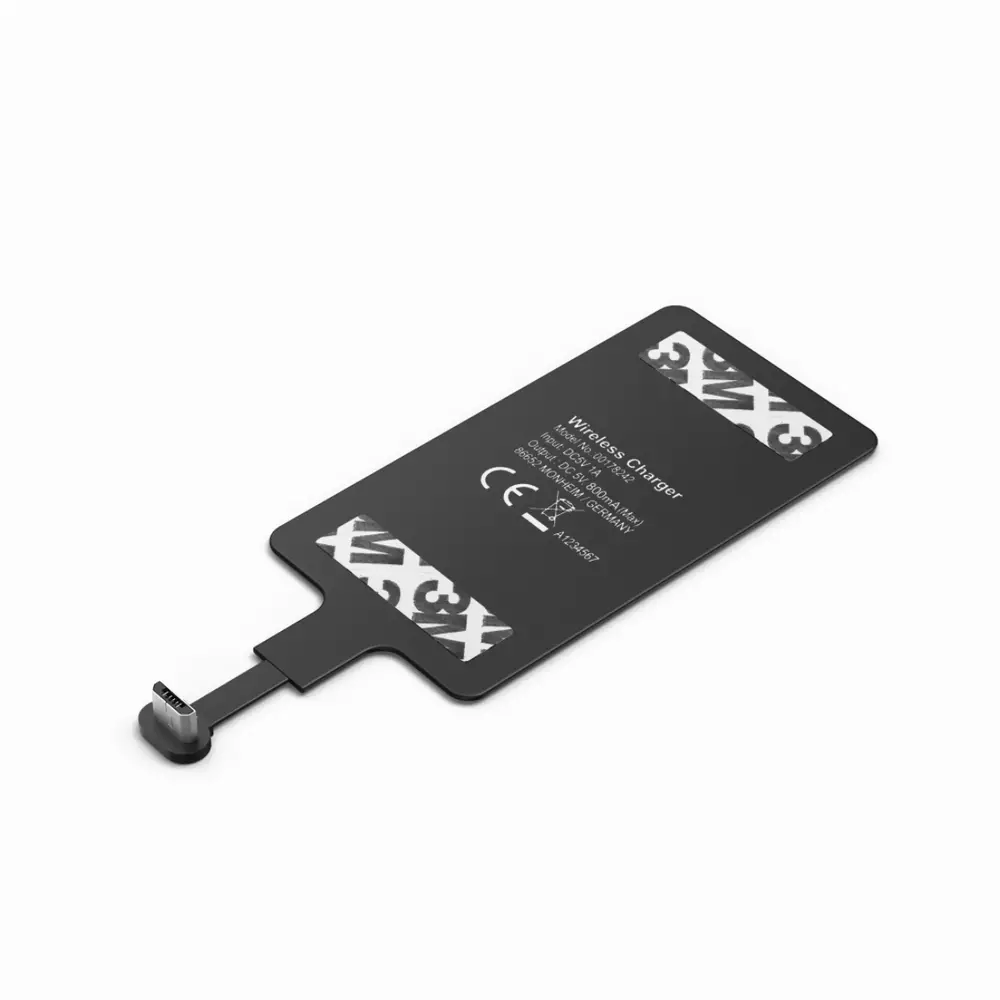 Адаптер за безжично зареждане HAMA 178242  за смартфони, micro USB, 800mA, Черен