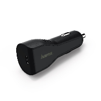 Зарядно за кола HAMA USB-C, PD, 3A. Черен