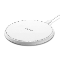 Безжично зарядно устройство RAPOO XC100, Qi, 7.5/10W, Бял