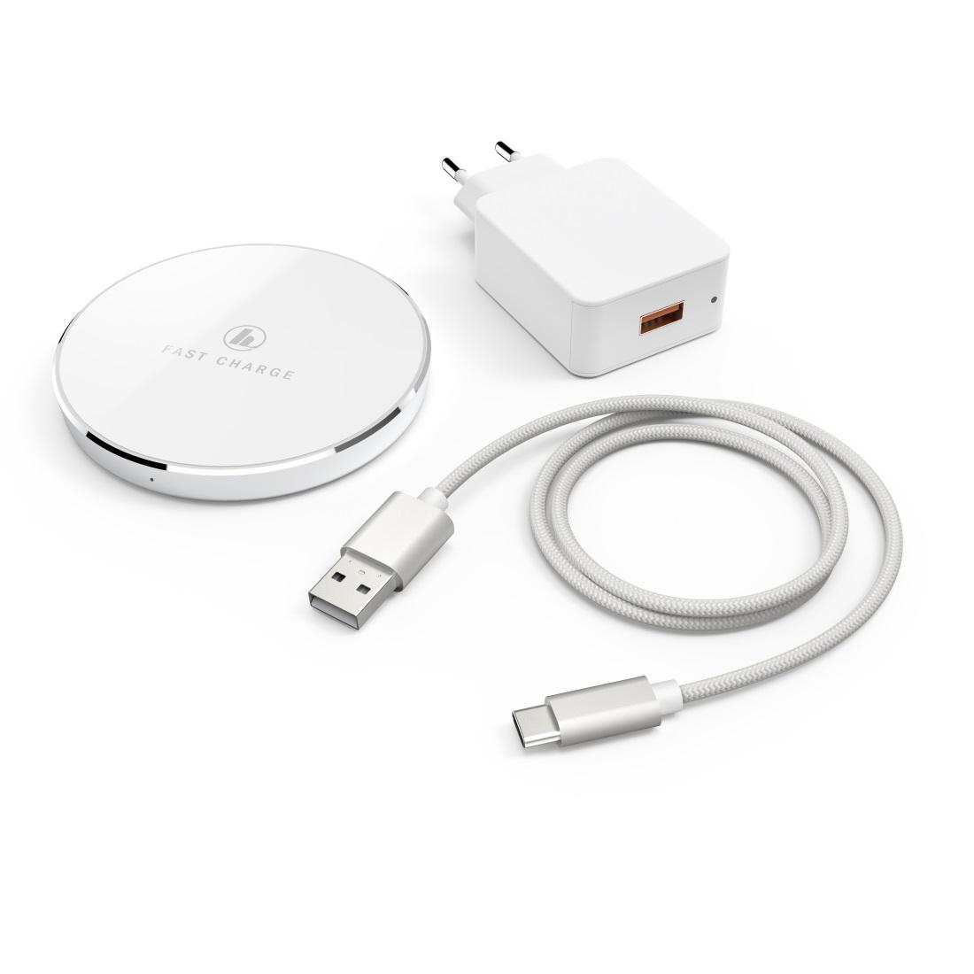 HAMA FC7,5iP Wireless Charging Set, 10W, White