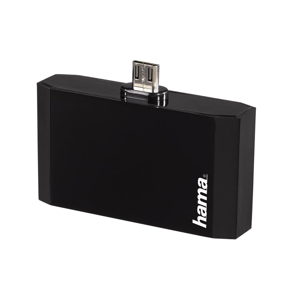 Адаптер HAMA 123582, 3 в 1 за таблети и PC, Micro USB, Черен