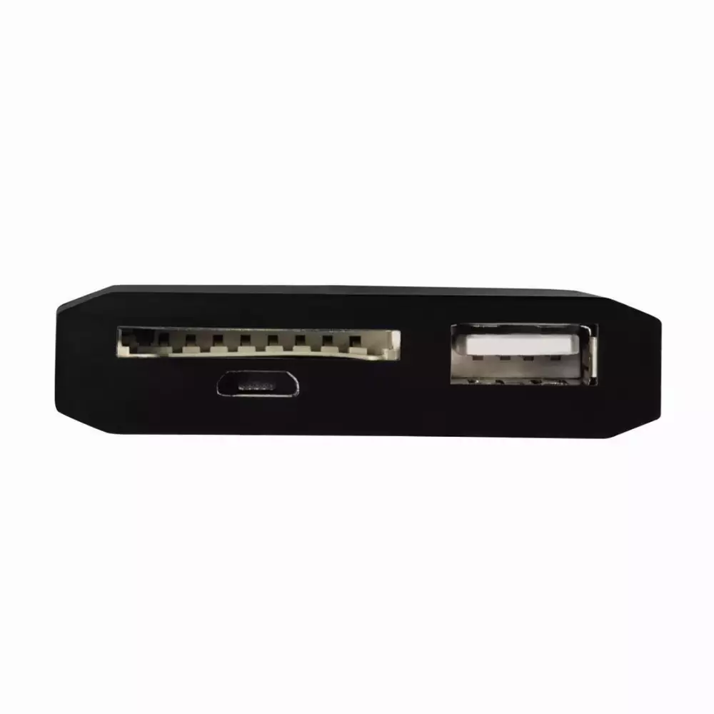 Адаптер HAMA 123582, 3 в 1 за таблети и PC, Micro USB, Черен