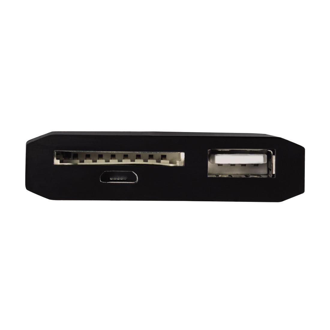 Адаптер HAMA 123582, 3 в 1 за таблети и PC, Micro USB, Черен