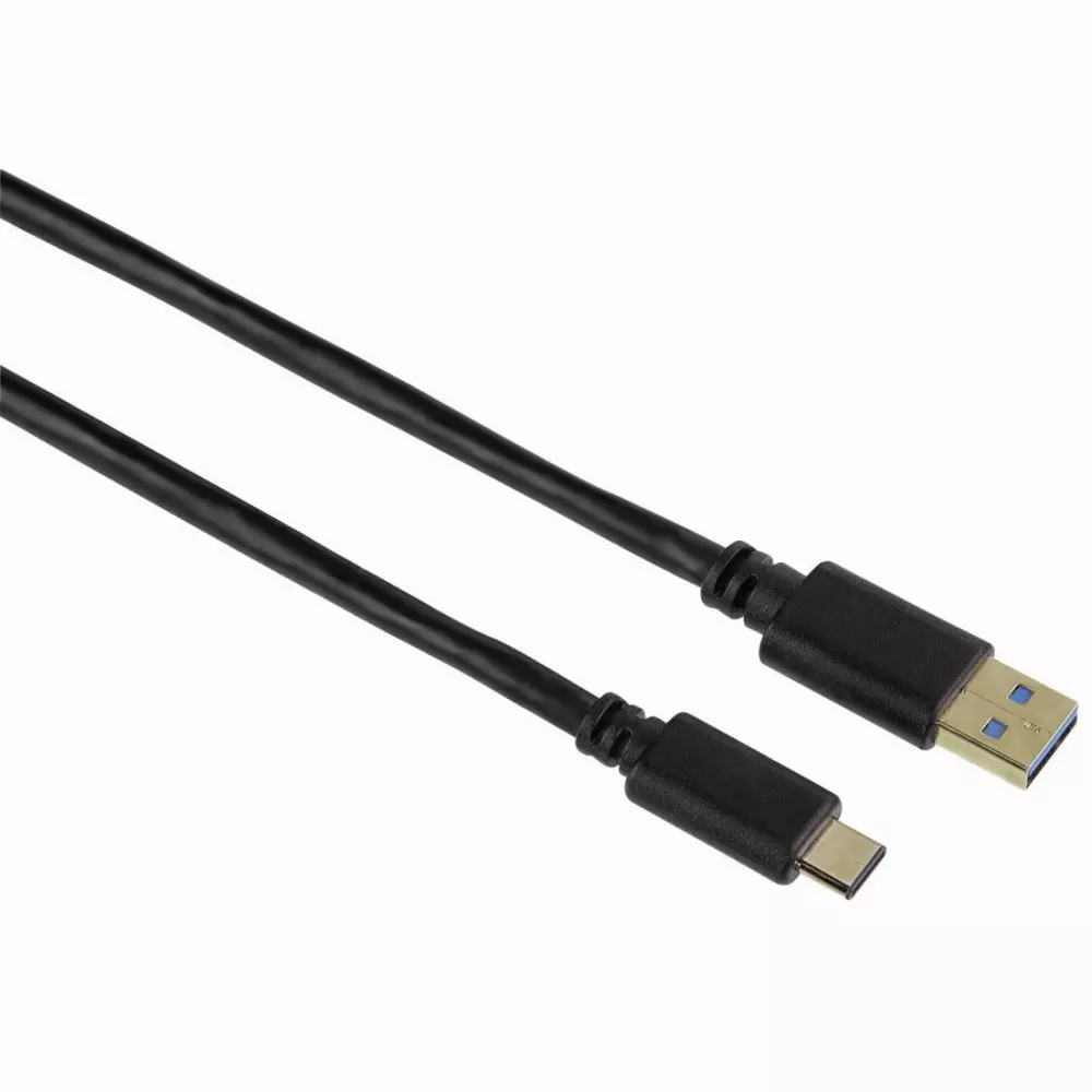 Кабел HAMA 135735 USB-C мъжко-USB 3.1 A мъжко, 5Gbit/s, 0.75 м., Черен