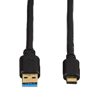 Кабел HAMA 135735 USB-C мъжко-USB 3.1 A мъжко, 5Gbit/s, 0.75 м., Черен