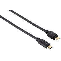 Кабел HAMA 135713 USB-C мъжко -  micro USB B мъжко, 480Mbit/s, 0.75 м., Черен