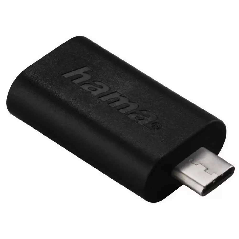 Адаптер HAMA 135721,USB-C мъжко-USB 3.1 A женско, 5Gbit/s Черен