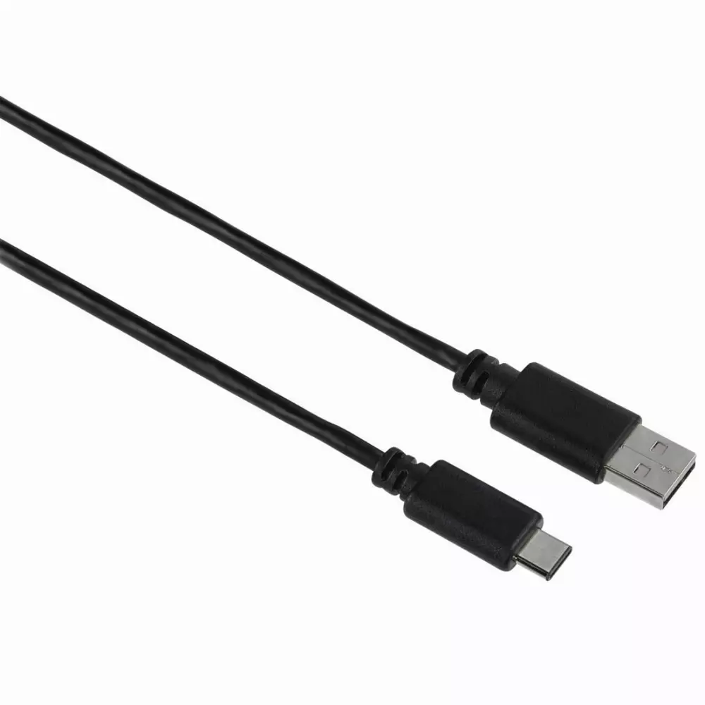 Кабел HAMA 135722 USB-C мъжко - USB 2.0 A мъжко, 480Mbit/s,1 м, Черен