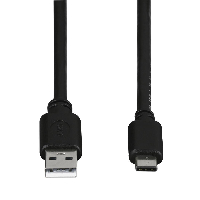 Кабел HAMA 135722 USB-C мъжко - USB 2.0 A мъжко, 480Mbit/s,1 м, Черен