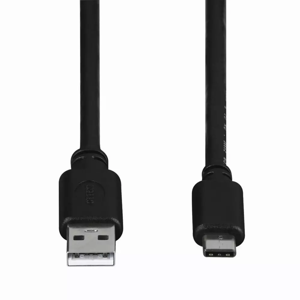 Кабел HAMA 135722 USB-C мъжко - USB 2.0 A мъжко, 480Mbit/s,1 м, Черен
