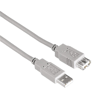 Удължителен кабел HAMA 30618 USB-A женско - USB-A мъжко, 3 м, Стандарт