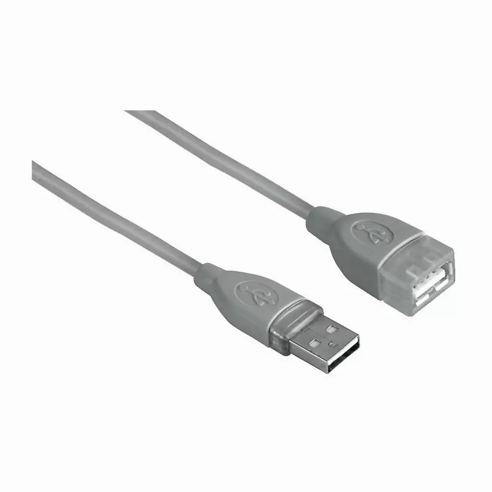 Удължителен кабел HAMA 45027 USB-A женско - USB-B мъжко, 1.8 м, 1 звезда, екраниран