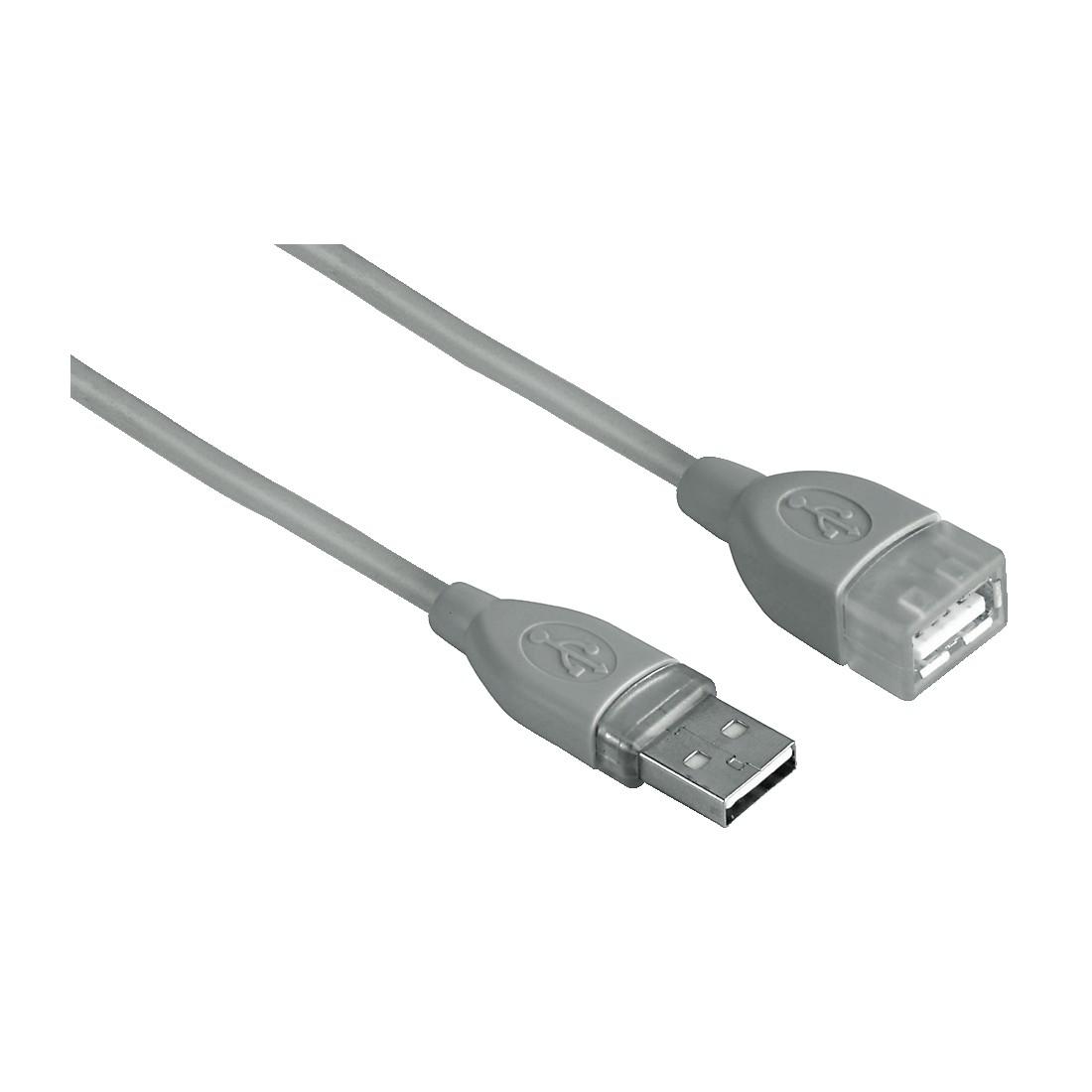 Удължителен кабел HAMA 78400 USB-A женско - USB-A мъжко, 5 м, 1 звезда, екраниран