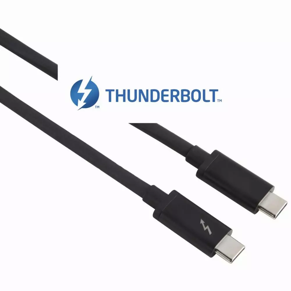 Кабел HAMA 135709, USB-C Thunderbolt&trade;3, 20 Gbps, 5A, 100W, Ultra-HD 4K, 1м, Черен
