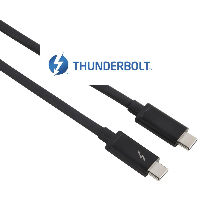 Кабел HAMA  USB-C Thunderbolt&trade;3, 40 bps, 5A, 100W, Ultra-HD 5K, 0.5м, Черен
