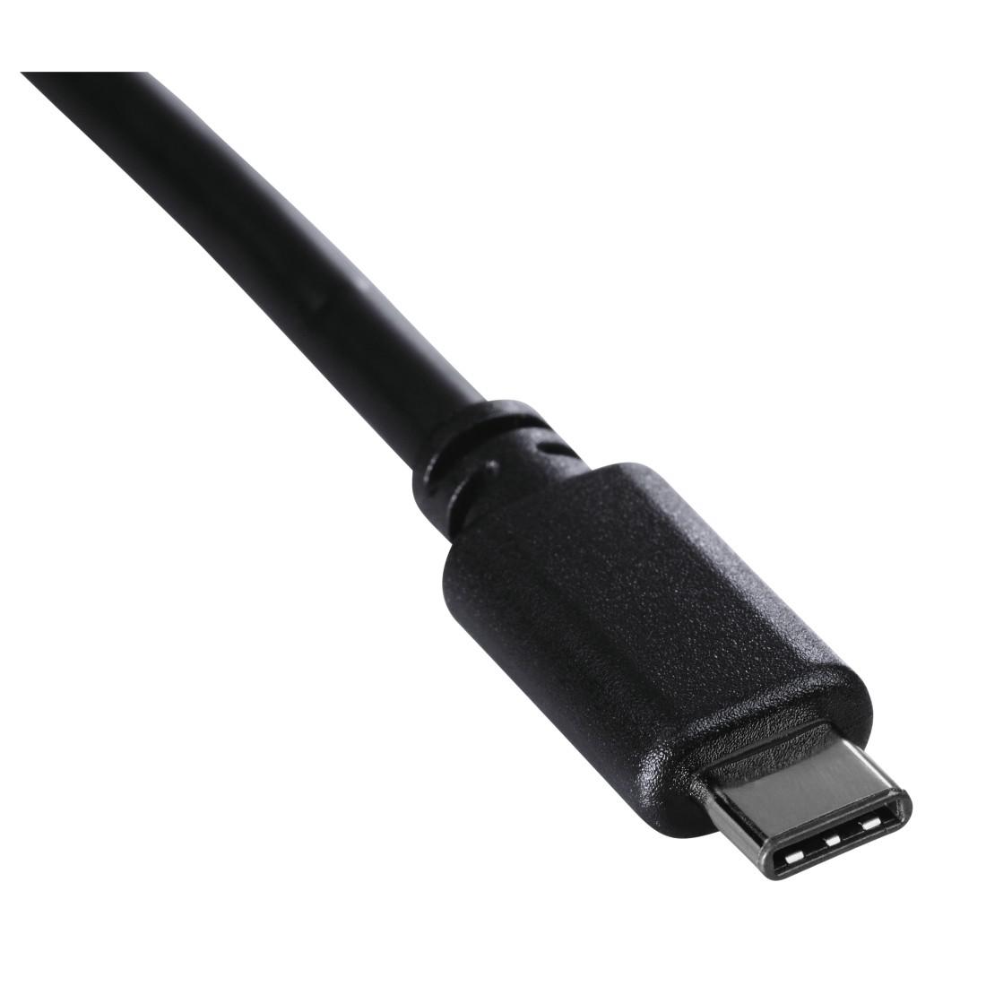 Кабел HAMA USB-C мъжко - USB-C мъжко, 1.8 м, черен,480Mb/s