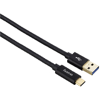 Кабел HAMA USB 3.1 Gen 2, USB-C мъжко - USB-A мъжко, 1 м, 10 Gbit/s.,3А/60W