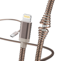 Кабел за зареждане и данни HAMA Metal, USB - Lightning, 1.5 м., златист